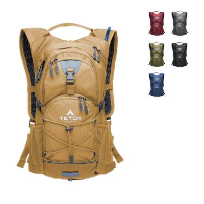 Teton Oasis Hydration Backpack Lightweight Water Pack with Bladder for Hiking, Running, Cycling, Biking 18L/22L Sizes Sewn-in Rain Cover Fits Men and Women