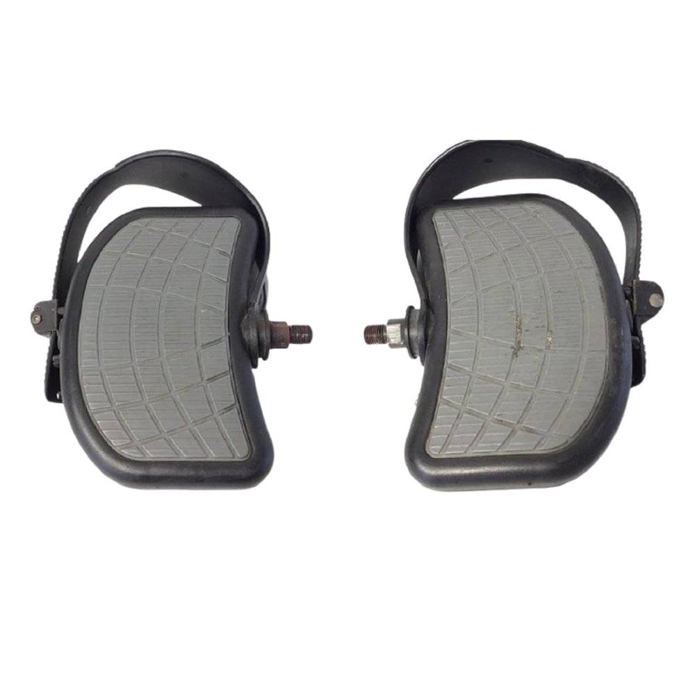 Left & Right Foot Pedal with Strap 1/2" Part 9ESB0011 Exercise Bike, Replacement Part, Durable Repair Component, Secure Fit