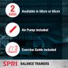 SPRI Balance Trainer Pro - Dome Shape Half-Exercise Ball with Non-Skid Base - For Balance Training, Strength Building, Toning, and Improved Flexibility - 65cm Diameter view 4