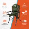 Gobi Heat - Terrain Portable Heated Camping Chair - Outdoor Folding Chair with Heated Filling - Winter Camping Essential - 3 Heat Settings (Mossy Oak Camo) view 4