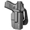 OWB Holster for Glock 19/19X/32/44/45 Gen3-5, Thumb Release Paddle Holster, Red Dot Compatible, Right Handed Carry view 1