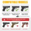 OWB Holster for Glock 19/19X/32/44/45 Gen3-5, Thumb Release Paddle Holster, Red Dot Compatible, Right Handed Carry view 2