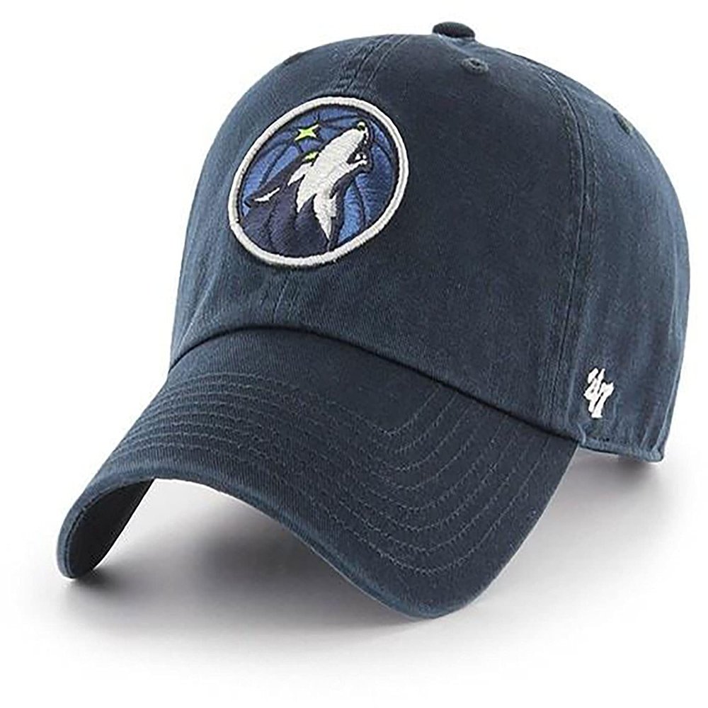 47 Minnesota Timberwolves Clean Up Adjustable Strapback Navy Hat