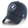 47 Minnesota Timberwolves Clean Up Adjustable Strapback Navy Hat view 1