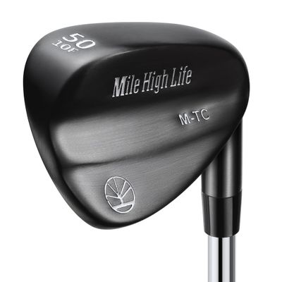 Mile High Life Golf Wedges| Entry Level Golf Sand Wedge Sets | Golf Gap Wedge Sets | Black Titanium Layer Lob Wedge Golf Clubs for Men & Women | 50 Degree Wedge Right Hand