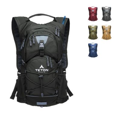 Teton Oasis Hydration Backpack Lightweight Water Pack with Bladder for Hiking, Running, Cycling, Biking 18L/22L Sizes Sewn-in Rain Cover Fits Men and Women