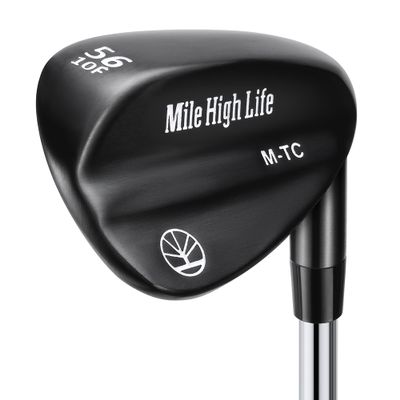 Mile High Life Golf Wedges| Entry Level Golf Sand Wedge Sets | Golf Gap Wedge Sets | Black Titanium Layer Lob Wedge Golf Clubs for Men & Women | 56 Degree Wedge Right Hand