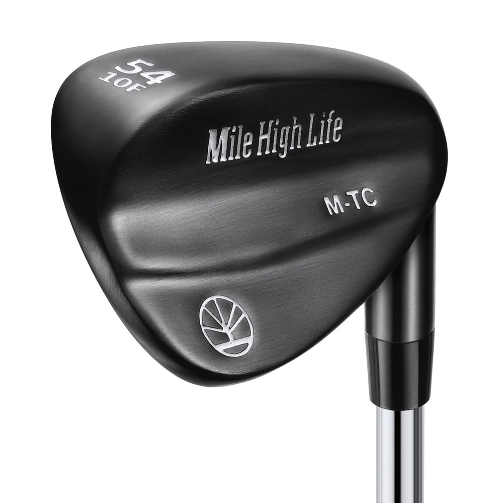 Mile High Life Golf Wedges| Entry Level Golf Sand Wedge Sets | Golf Gap Wedge Sets | Black Titanium Layer Lob Wedge Golf Clubs for Men & Women | 54 Degree Wedge Right Hand