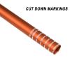 FIFTY-FIFTY Mountain Bike Riser Handlebar, Aluminum Alloy MTB Handlebar, 31.8mm Diameter, 780mm Wide Bicycle Bar (Orange, 35mm Rise) view 4