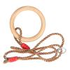 Wooden Gymnastics Rings, Wooden Swing Rings 120 Kg Load-Bearing for Adults for Children view 4