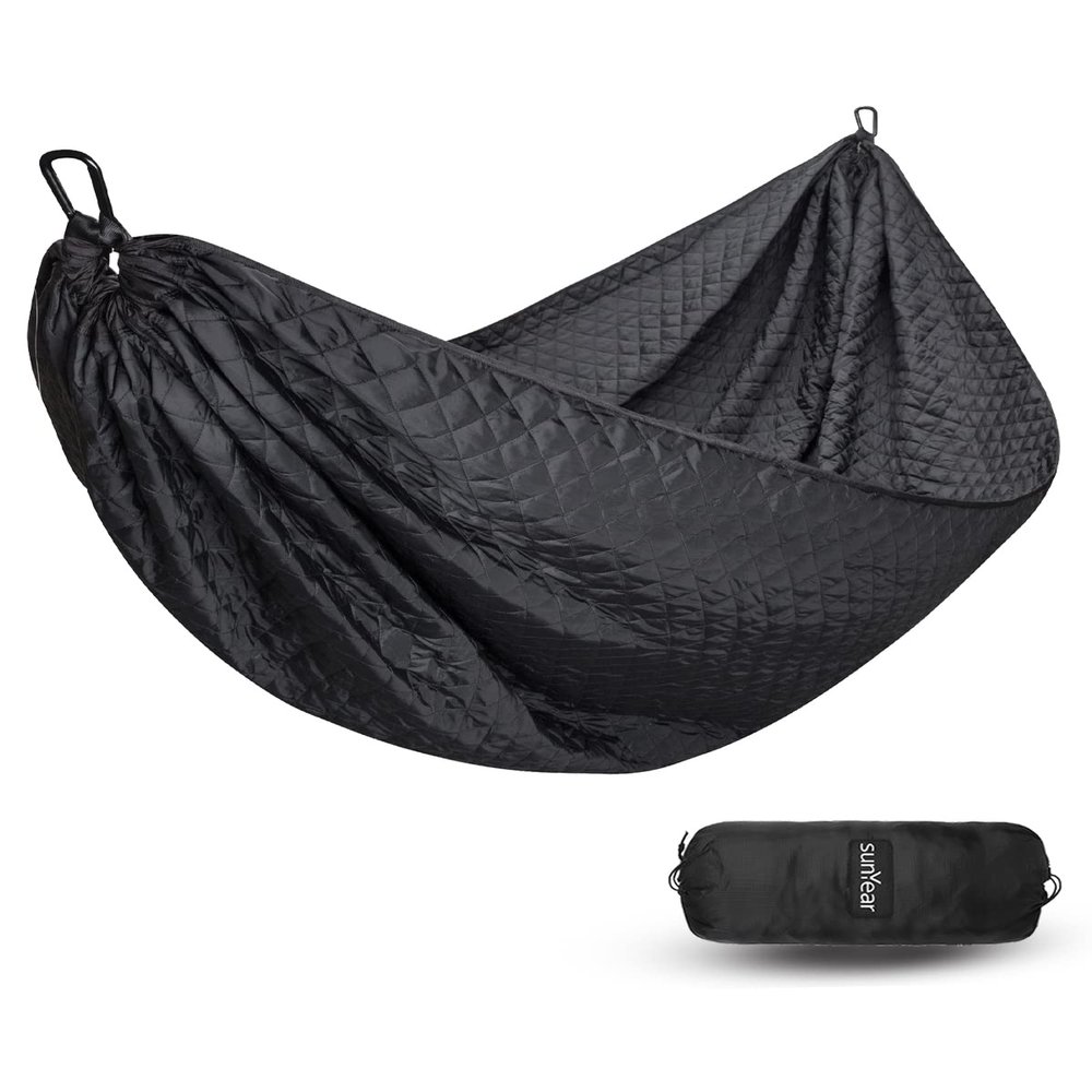 Sunyear Camping Hammock 4 Season Quilted Winter Hammock- Cozy and Durable, Best for Cold Weather