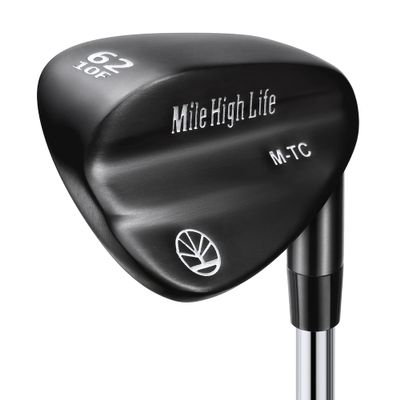 Mile High Life Golf Wedges| Entry Level Golf Sand Wedge Sets | Golf Gap Wedge Sets | Black Titanium Layer Lob Wedge Golf Clubs for Men & Women | 62 Degree Wedge Right Hand