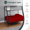 Cottington Lane Cot Size 33 x 75 Sheet Set, Hotel Quality 100% Cotton 4 Piece Bunk Bed Sheets, Perfect for Narrow Twin, Camp Bunk,Trifold Mattress, Guest Bed Replacement, Burgundy Solid view 4