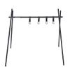 Peace Park PP0820 Camping Rack, Hanging Stand, Lantern Stand, Hanger Rack, Foldable, Small, Storage Bag Included, Black view 1