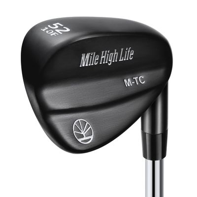 Mile High Life Golf Wedges| Entry Level Golf Sand Wedge Sets | Golf Gap Wedge Sets | Black Titanium Layer Lob Wedge Golf Clubs for Men & Women | 52 Degree Wedge Right Hand