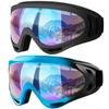 COOLOO Ski Goggles, 2 Pack Snow Goggles Snowboard Goggles for Men Women Kids - UV Protection Foam Anti-Scratch Dustproof view 1