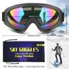 COOLOO Ski Goggles, 2 Pack Snow Goggles Snowboard Goggles for Men Women Kids - UV Protection Foam Anti-Scratch Dustproof view 3