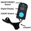 TopTie Electronic Hand Tally Counter, Digital Golf/Fish/People Number Counter Clicker with Lanyard view 2