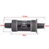 catazer Bicycle Bottom Bracket Square Taper BSA 68mm X 122.5mm Spindle Steel Bike Crank Asix view 2