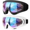COOLOO Ski Goggles, 2 Pack Snow Goggles Snowboard Goggles for Men Women Kids - UV Protection Foam Anti-Scratch Dustproof view 1