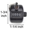 TopTie Hand Tally Counter, 4-Digit Mechanical Golf Clicker Counter Handheld, Palm Number Counter - Pink view 3