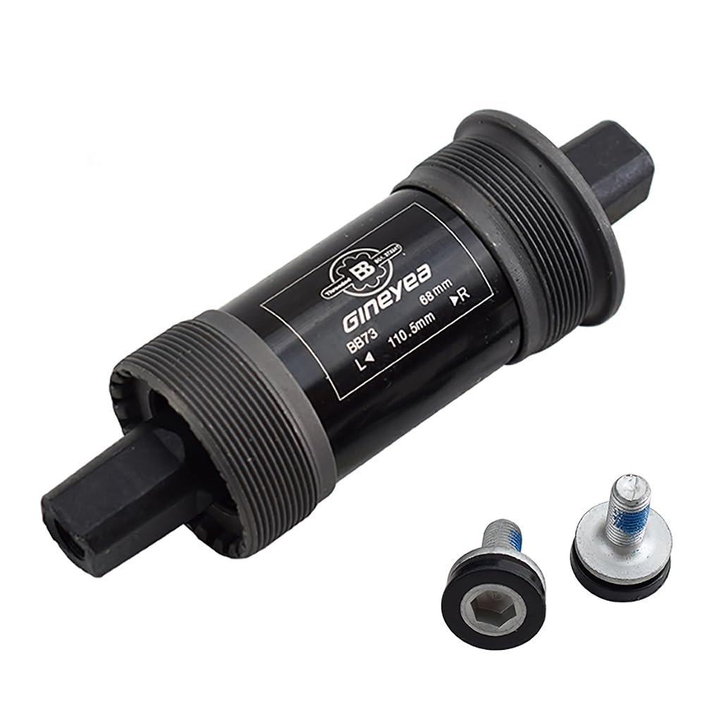 catazer Bicycle Bottom Bracket Square Taper 68mm x 103/107110.5/113/116/118/120/122.5/124.5/127.5mm BSA (110.5mm)