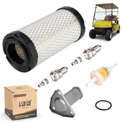 10L0L Golf Cart Tune Up Kit for EZGO ST350 Workhorse 1996-Up,EZGO TXT 2005-2009 with MCI Motor and RXV 2008 Up Gas Models with Robbins Motor,OEM# 72084G01, 26591G01, 28463G01