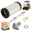 10L0L Golf Cart Tune Up Kit for EZGO ST350 Workhorse 1996-Up,EZGO TXT 2005-2009 with MCI Motor and RXV 2008 Up Gas Models with Robbins Motor,OEM# 72084G01, 26591G01, 28463G01 view 1
