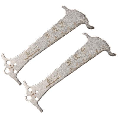 Chain Checker, 2Pcs Stainless Steel Chain Tool Multifunctional Chain Wear Indicator For Cycling Equipment