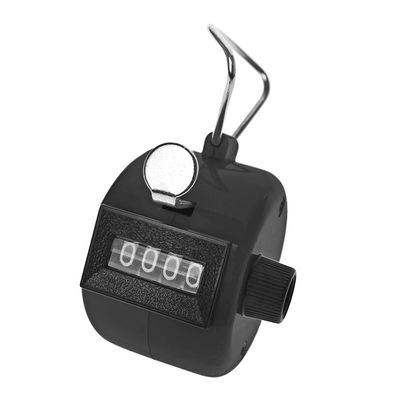 TopTie Hand Tally Counter, 4-Digit Mechanical Golf Clicker Counter Handheld, Palm Number Counter - Black