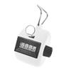 TopTie Hand Tally Counter, 4-Digit Mechanical Golf Clicker Counter Handheld, Palm Number Counter - White view 1