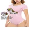 CutiePlusU Cotton Button Crotch Bodysuit Onesie Pajamas - Unicorn Pink S view 2
