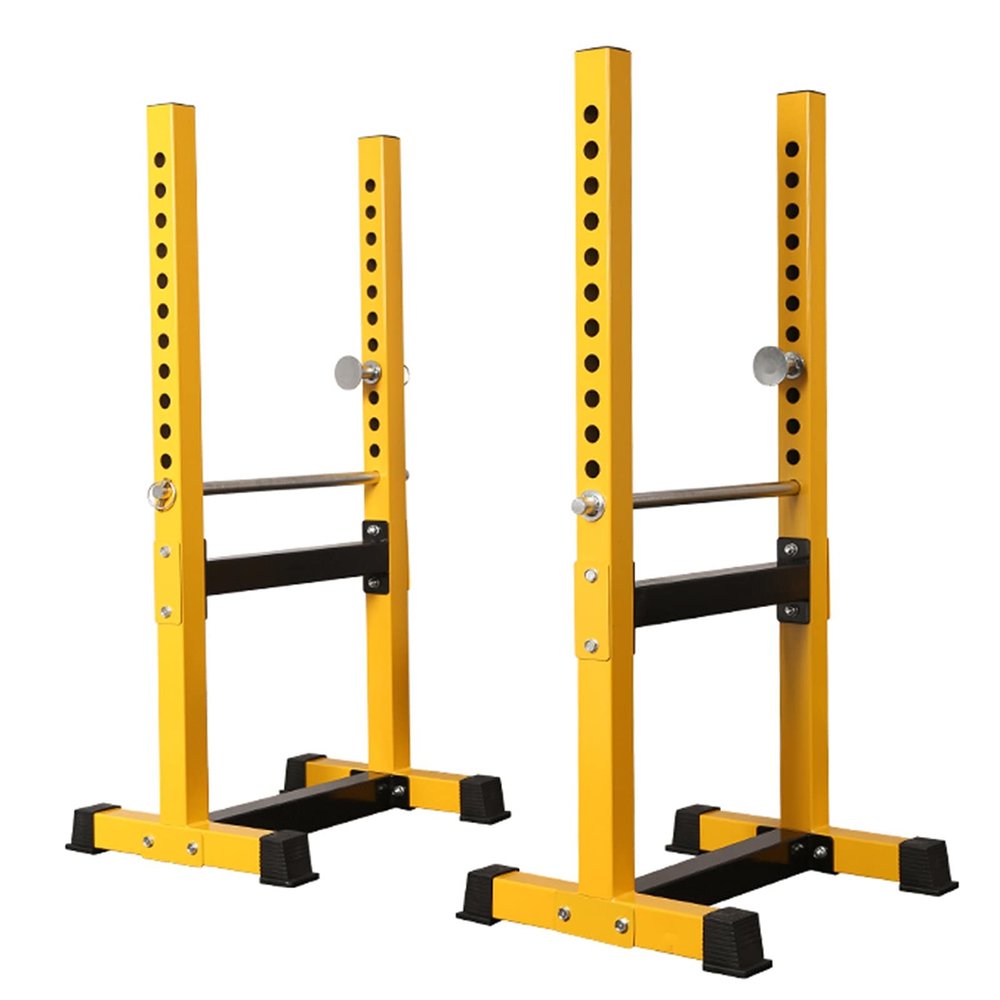 Adjustable Squat Barbell Rack, Heavy Dumbbell Rack -12 Height Adjustable, Home Sports Fitness Training Equipment, Load 200 Kg