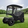 10L0L Golf Cart Driving Enclosure for 2 Passenger Club Car DS & Precedent, Waterproof Windproof Oxford Cloth 4-Sided Full Protection Club Car Rain Cover Weather Enclosure (Black/Transparent) view 2