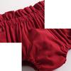 Baby Girls Boy Cotton Shorts Newborn Solid Floral Ruffle Shorts Bloomers Skirt Basic Elastic Waistband Loose Bottoms (12-24 Months,Ruffle-Red,12 Months,24 Months) view 4