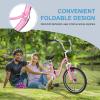 NAIZEA Folding Adult Tricycle - 7 Speed 20/24/26 Inch Folding Tricycle for Adult, 3 Wheel Bike, Foldable Trike with Large Basket/Low-Step Through for Men Women Senior view 3