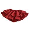 Baby Girls Boy Cotton Shorts Newborn Solid Floral Ruffle Shorts Bloomers Skirt Basic Elastic Waistband Loose Bottoms (18-24 Months,Skirt-Red,18 Months,24 Months) view 1