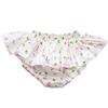 Baby Girls Boy Cotton Shorts Newborn Solid Floral Ruffle Shorts Bloomers Skirt Basic Elastic Waistband Loose Bottoms (12-24 Months,White Floral,12 Months,24 Months) view 1