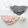 Baby Girls Boy Cotton Shorts Newborn Solid Floral Ruffle Shorts Bloomers Skirt Basic Elastic Waistband Loose Bottoms (6-12 Months,Pink Floral,6 Months,12 Months) view 4