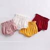Baby Girls Boy Cotton Shorts Newborn Solid Floral Ruffle Shorts Bloomers Skirt Basic Elastic Waistband Loose Bottoms (3-4 Years,Ruffle-Red,3 Years,4 Years) view 2