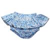 Baby Girls Boy Cotton Shorts Newborn Solid Floral Ruffle Shorts Bloomers Skirt Basic Elastic Waistband Loose Bottoms (2-3 Years,Blue Floral,2 Years,3 Years) view 1