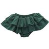 Baby Girls Boy Cotton Shorts Newborn Solid Floral Ruffle Shorts Bloomers Skirt Basic Elastic Waistband Loose Bottoms (2-3 Years,Skirt-Green,2 Years,3 Years) view 1