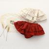 Baby Girls Boy Cotton Shorts Newborn Solid Floral Ruffle Shorts Bloomers Skirt Basic Elastic Waistband Loose Bottoms (3-4 Years,Skirt-Red,3 Years,4 Years) view 4