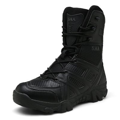 hongrenamz Women's Men's Lightweight Walking Boots High Rise Hiking Trekking Shoes Lace up Outdoor Boots Black-EU44/US10
