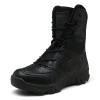 hongrenamz Women's Men's Lightweight Walking Boots High Rise Hiking Trekking Shoes Lace up Outdoor Boots Black-EU44/US10 view 1