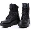 hongrenamz Men's Hiking Boots Lightweight Waterproof High Top Casual Camping Outdoor Walking Lace Up Anti-Slip Trail Running Boots Trekking Shoes Black-EU39/US7 view 1