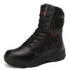 hongrenamz Men's Hiking Boots Lightweight High Rise Outdoor Trekking Walking Lace Up Ankle Boots Camping Shoes Black-EU42/US8.5 view 1