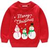 Popshion Toddler Boys Christmas Sweatshirts Long Sleeve Pullover Shirts Deer Sweater Cartoon Tee Sport Tops (2T, Snowman) view 1