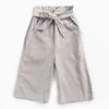 EISHOW Baby Pull On Jogger Pants Soft Corduroy Pants Overalls with 2 Pockets Bottom Bow Waist Belt Wide Leg Pant Trousers (Gray,3-4 Years,3 Years,4 Years) view 4