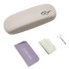 LRZCGB Hard Shell Eveglasses Case,Glasses Sunglasses Case Box Protector Linene Fabrics Case (Beige) view 1